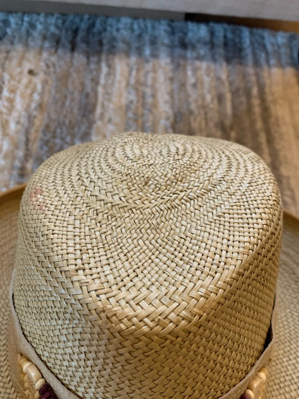 Eric Javits Natural Straw Raffia Sun Hat with Ribbon Band - Picture 8 of 15